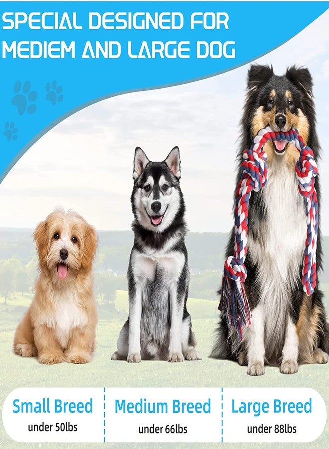 Smart Pups ألعاب حبل للكلاب من سمارت بابز | مناسبة للكلاب التي تمضغ بقوة، مع مبرد أظافر مجاني، مناسبة للكلاب متوسطة وكبيرة الحجم - عبوة من 6 قطع (قد يختلف اللون) - Image 5